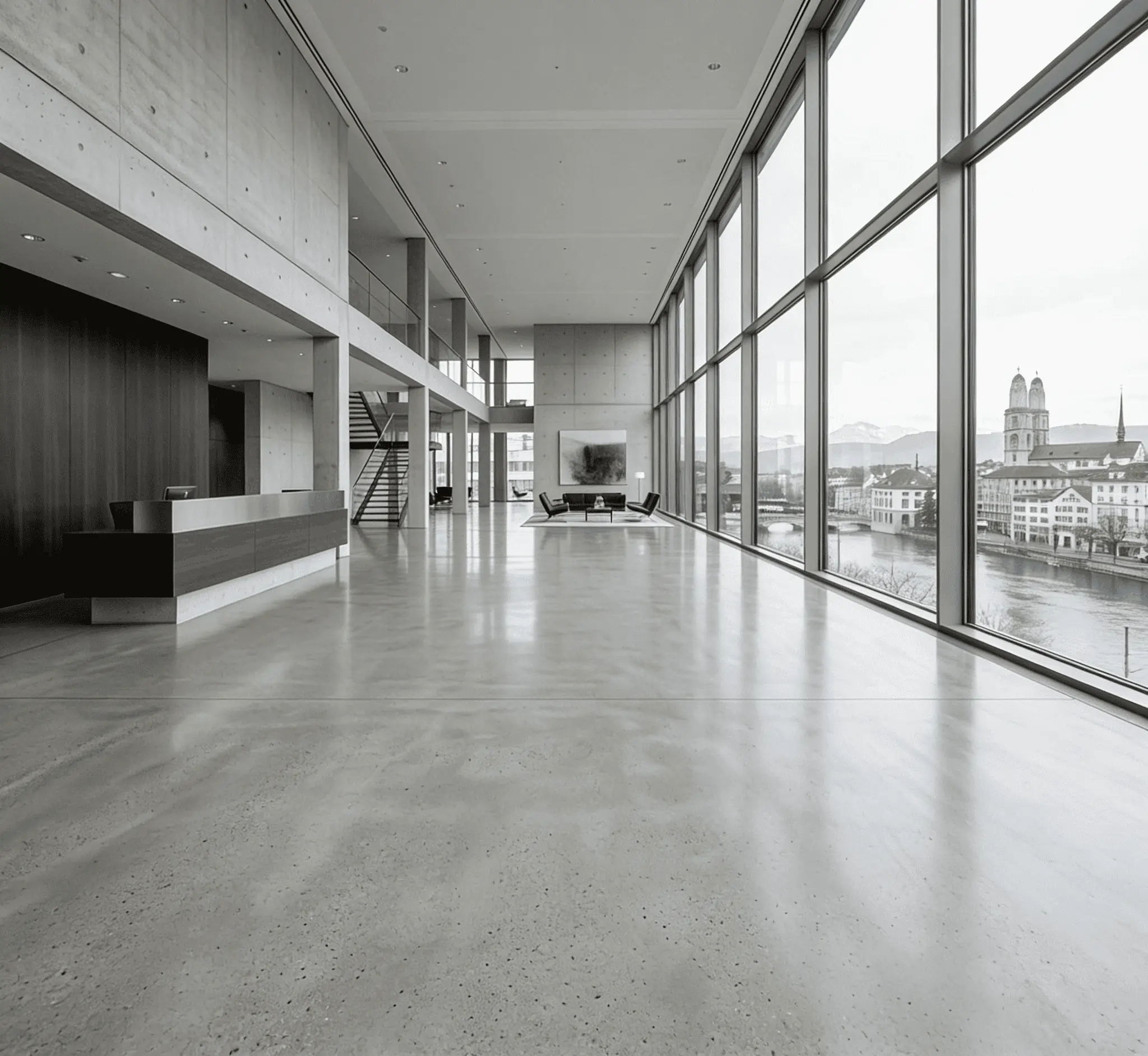 Privates Wohnhaus Zürich — Sichtbetonboden